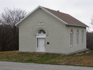 View of the church from the road