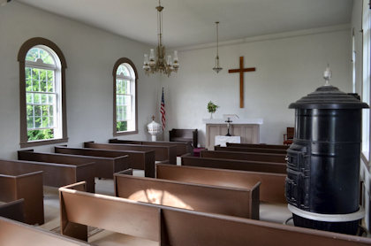 Interior of church