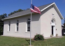 View of the church from the road