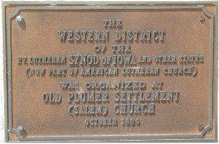 Plaque dedicated following 1956 restoration